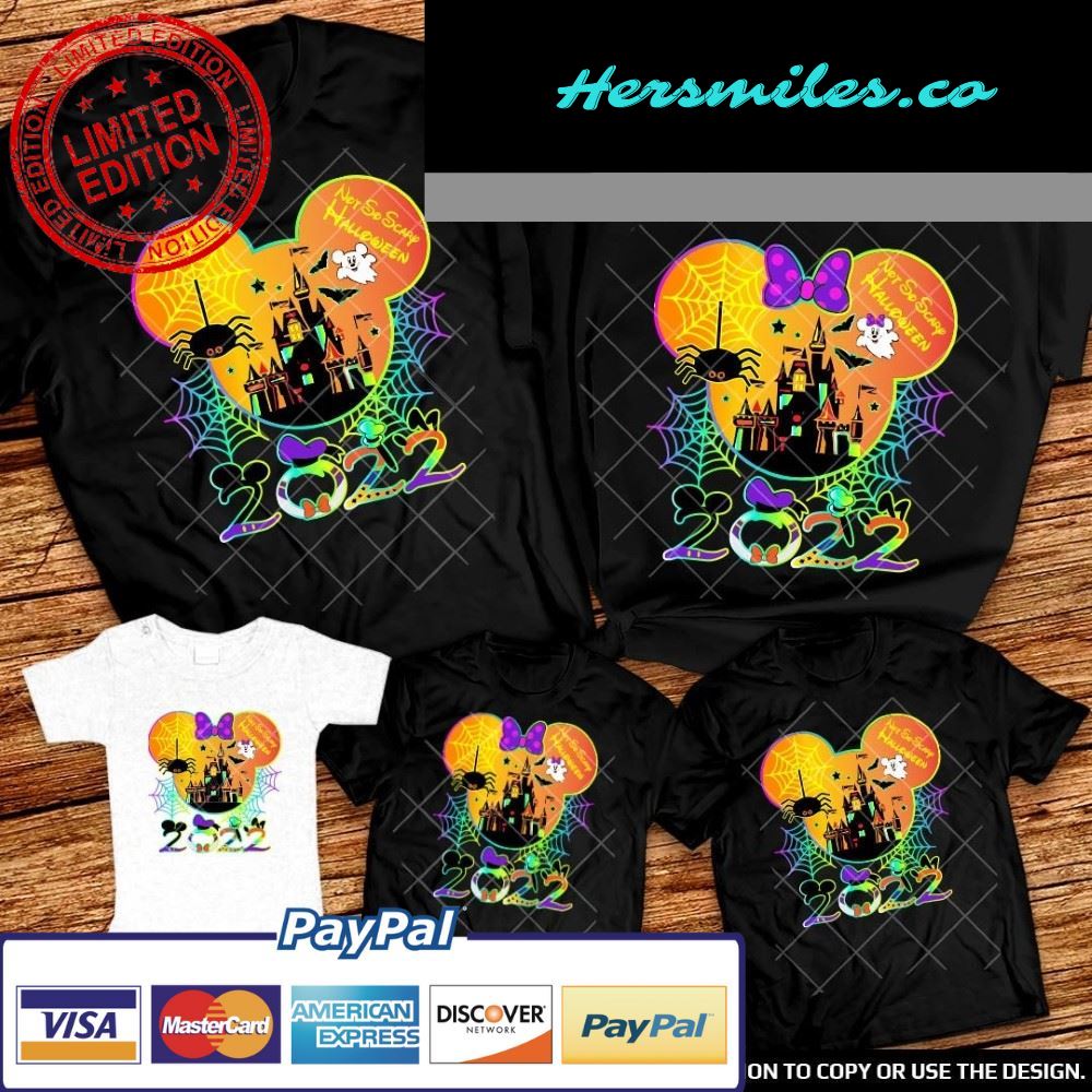 Mickey Not So-scary Halloween Party 2022 Disney Family Shirts