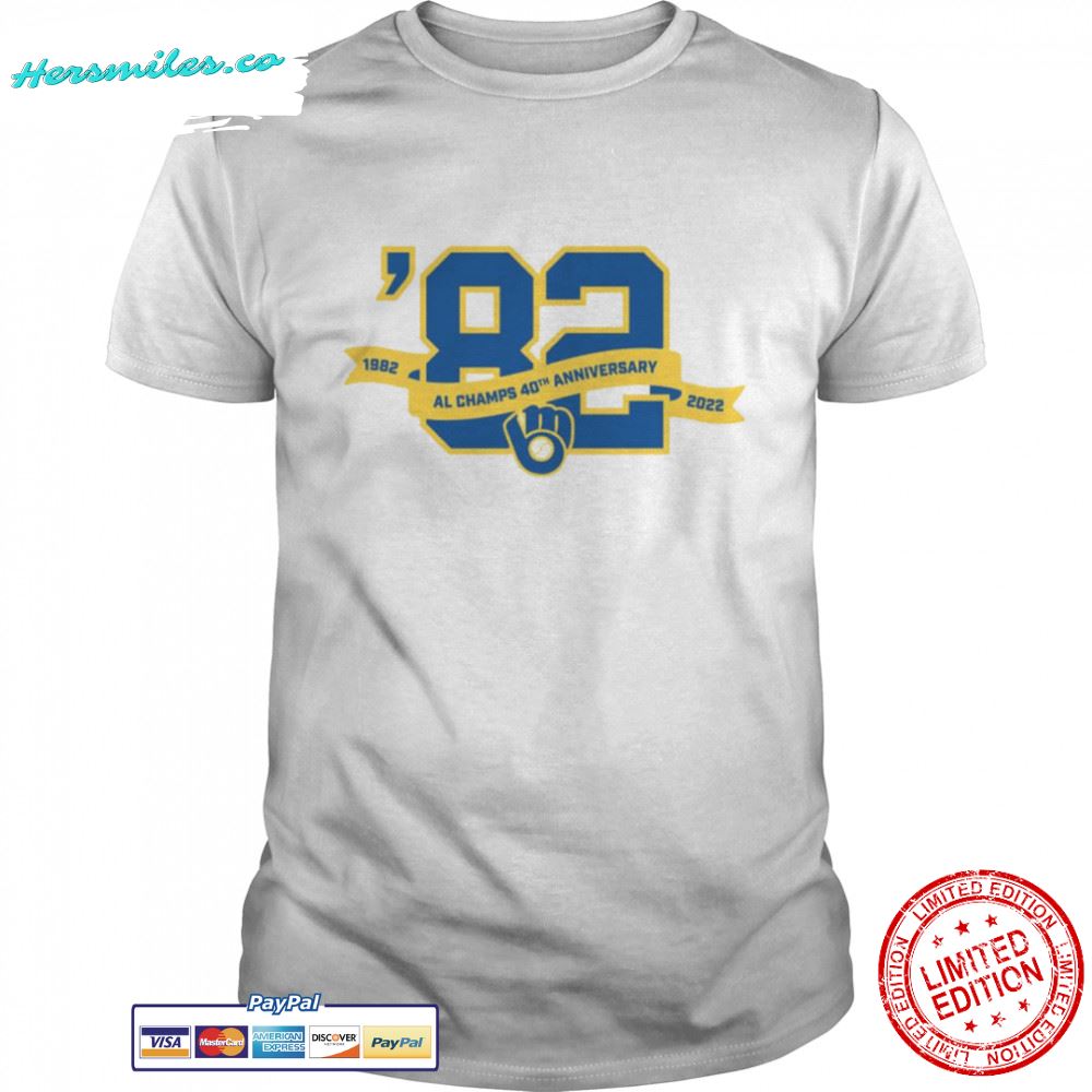 Milwaukee Brewers 1982 Al Champs 40th Anniversary 2022 Shirt