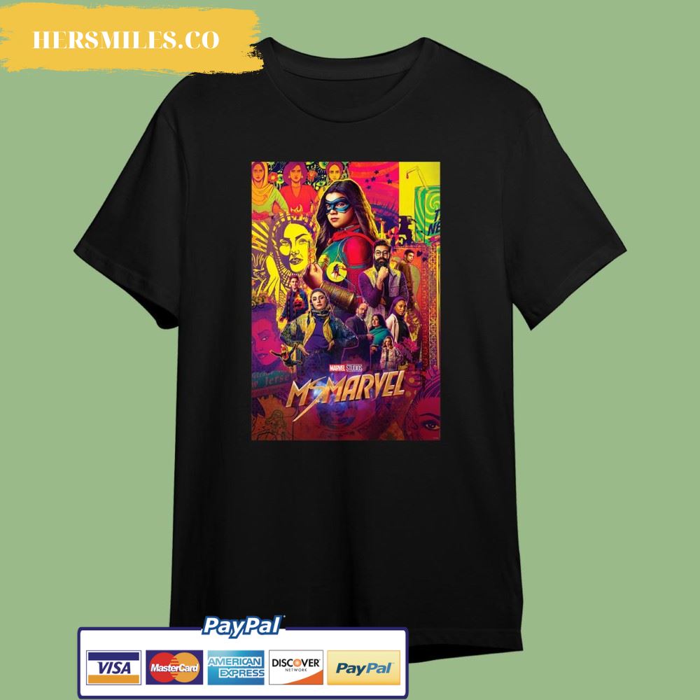 Ms. Marvel Family and Friends Group Poster T-Shirt
