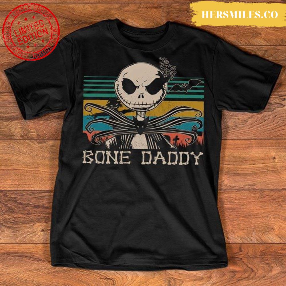 Nightmare Before Christmas Jack Skellington Bone Daddy Vintage T-Shirt