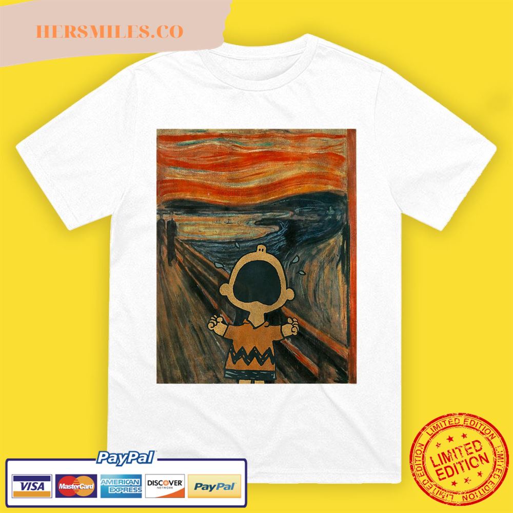 Peanuts Charlie Brown Scream Artsy Premium T-Shirt