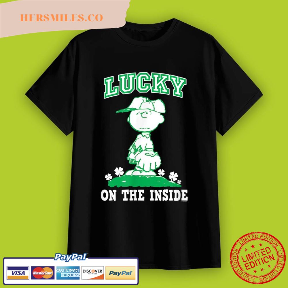 Peanuts St Patrick’s Day Charlie Brown Lucky T-Shirt