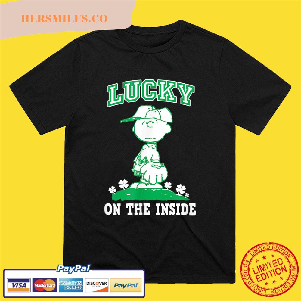 Peanuts St Patrick’s Day Charlie Brown Lucky T-Shirt