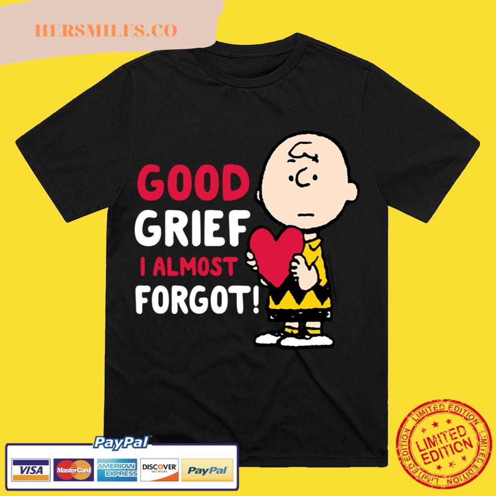 Peanuts Valentines Charlie Brown Good Grief Shirt