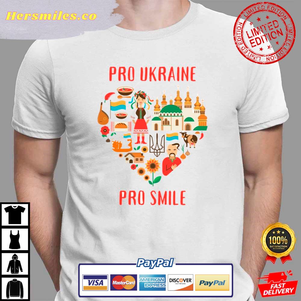 Pro Ukraine Pro Smile Support Ukraine T-Shirt