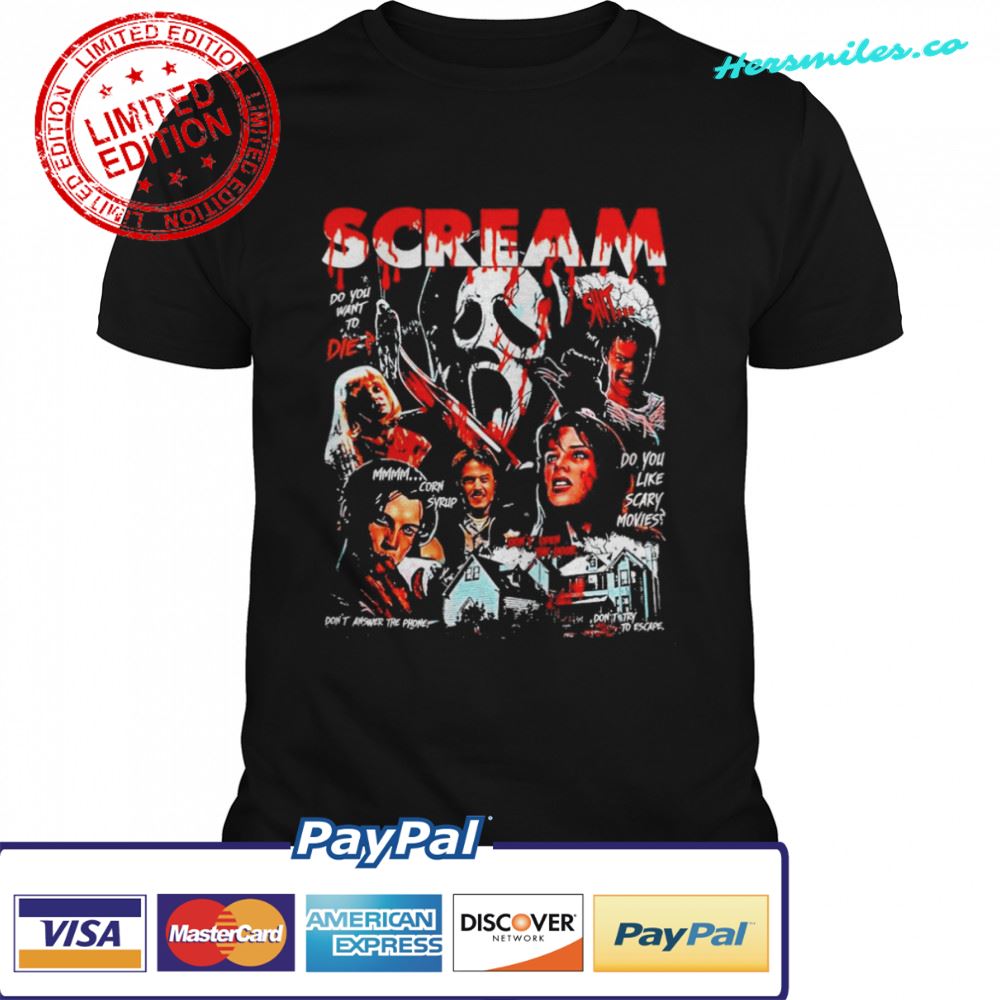 Scream Movie Horror Movie Fan Style 2022 Retro T-shirt