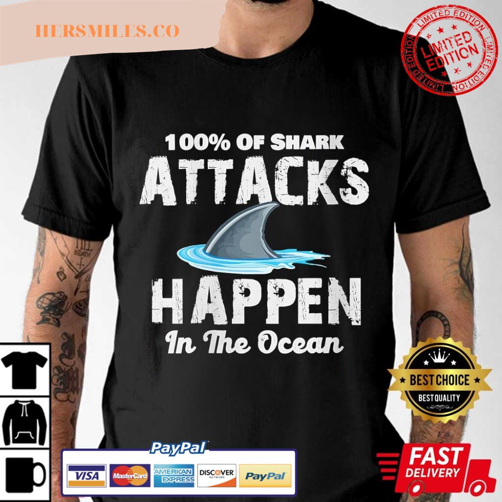 Shark Week, Shark Attacks Happen In The Ocean Best T-Shirt