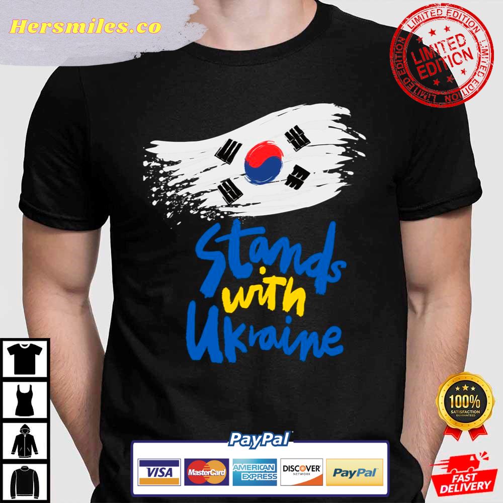 SouthKorea Stands With Ukraine Support Ukraine T-Shirt