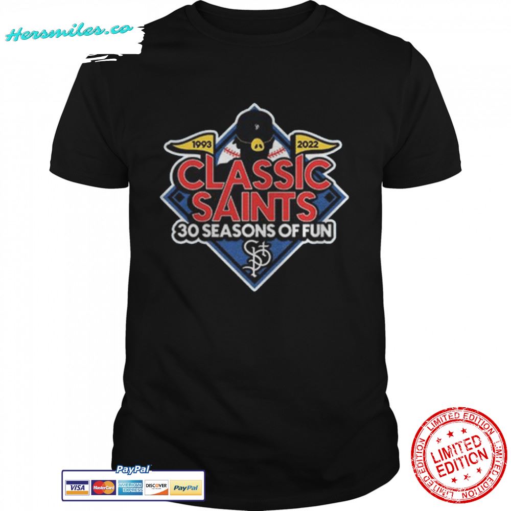 St Paul Saints 1993 2022 30 Seasons of Fun T-Shirt