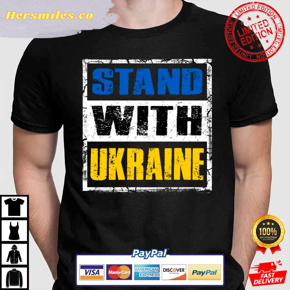 Stand With Ukraine Ukrainian Design Support Ukraine T-Shirt