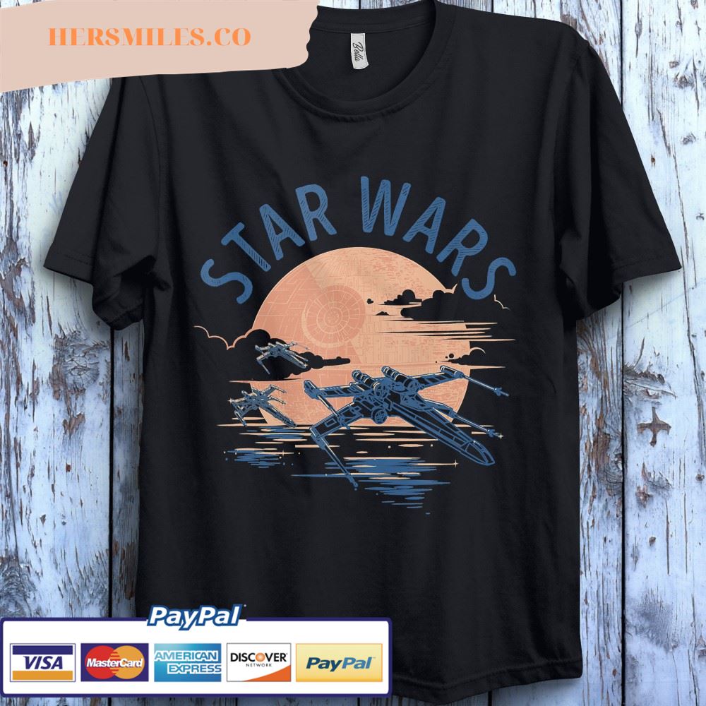 Star Wars X-Wing Sunset Shirt Unisex Gift T-Shirt