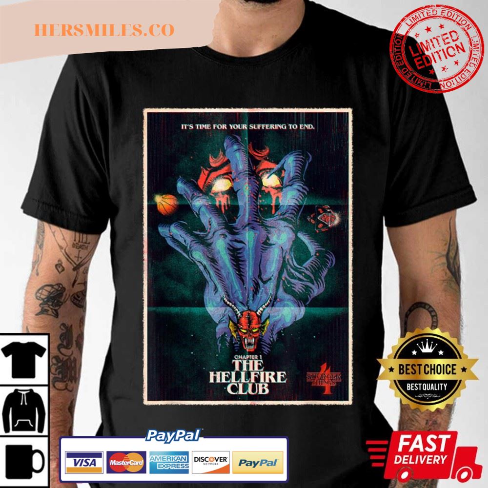 Stranger Things 4 The Hellfire Club Poster Best T-Shirt