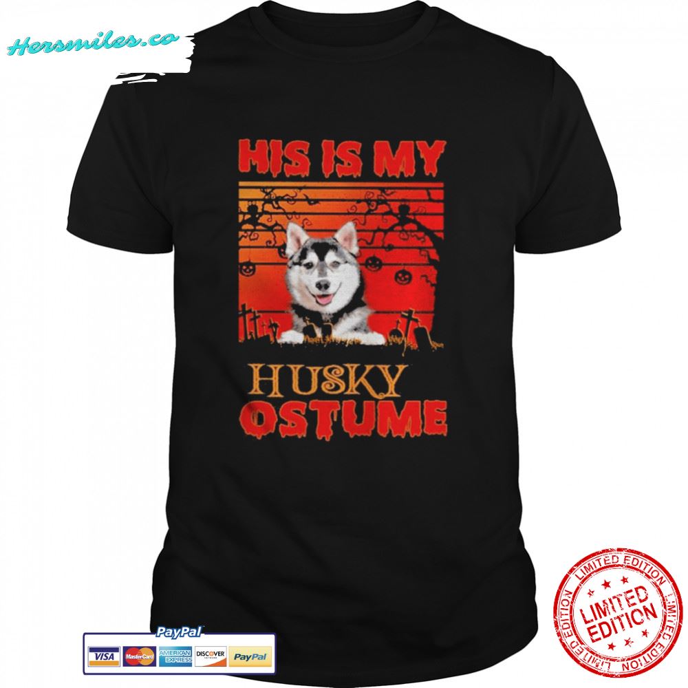 This is my Husky Costume vintage Halloween shirt