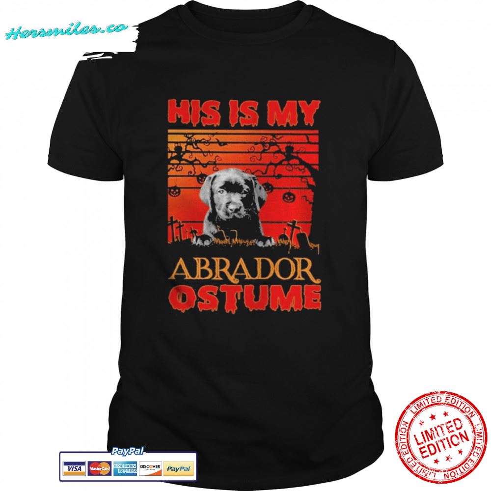 This is my Labrador Costume vintage Halloween shirt