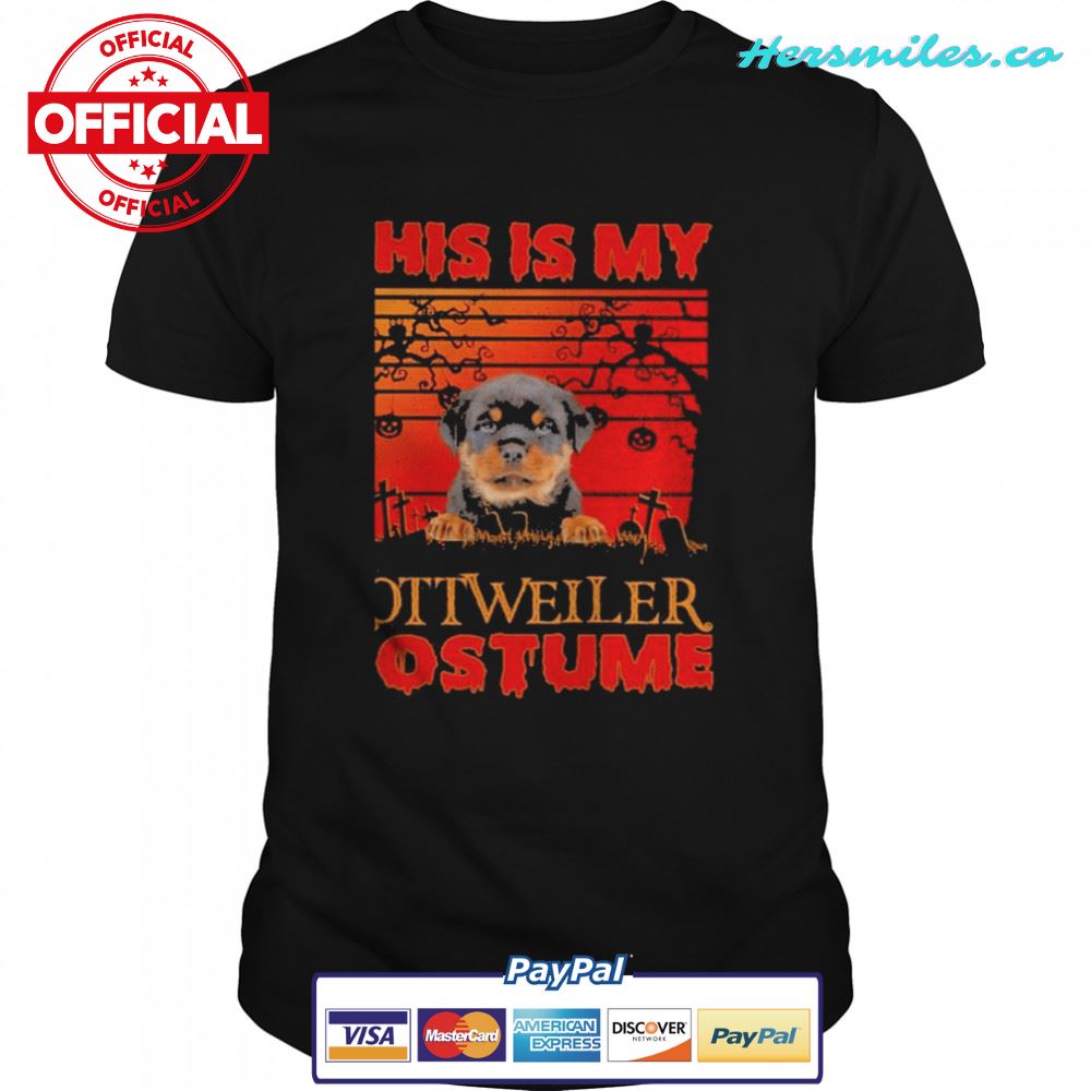 This is my Rottweiler Costume vintage Halloween shirt