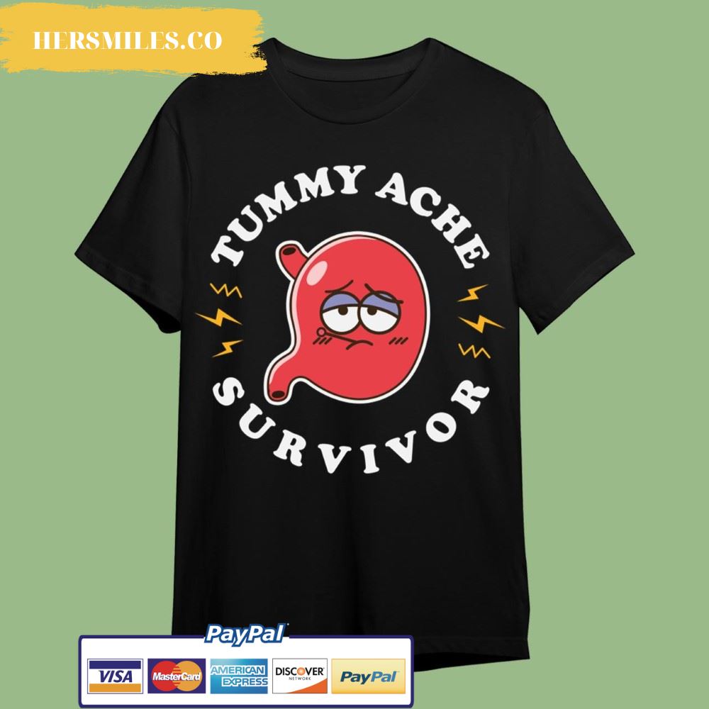 Tummy Ache Survivor Cute Kawaii Stomach T-Shirt