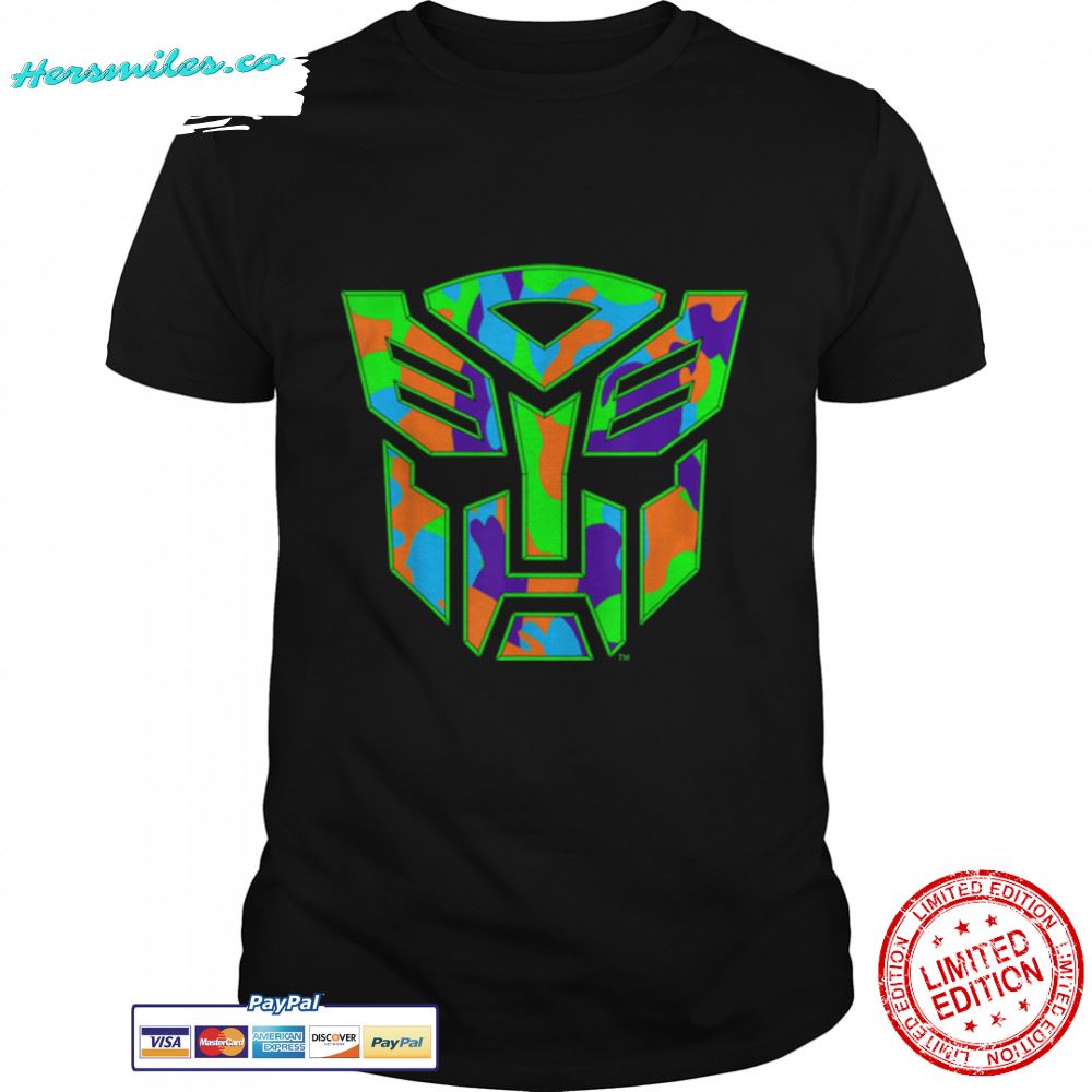 US Transformers + Logo Autobot Neon Camo 01_H T-Shirt