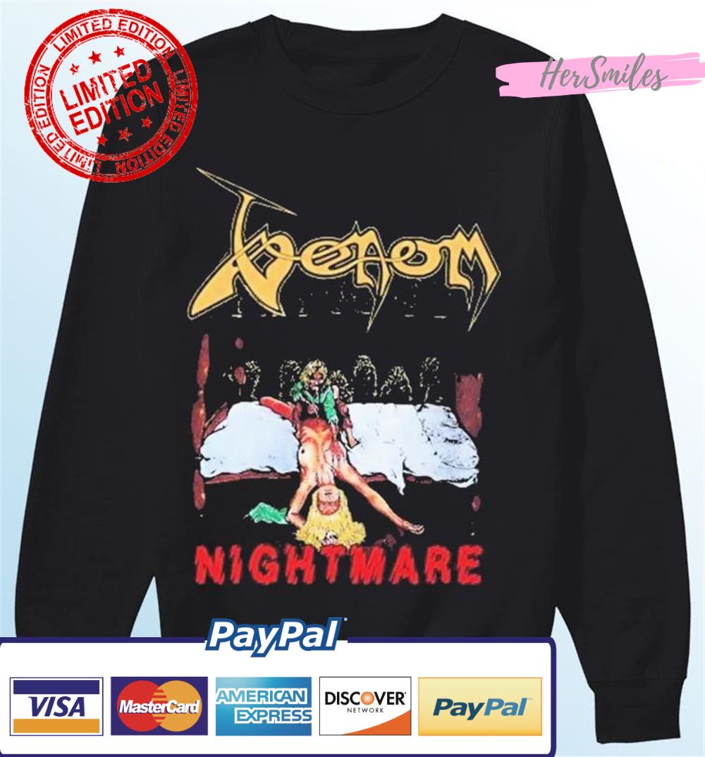 Venom Nightmare Cover with Lyrics Shirt Venom Nightmare Cover with Lyrics Shirt