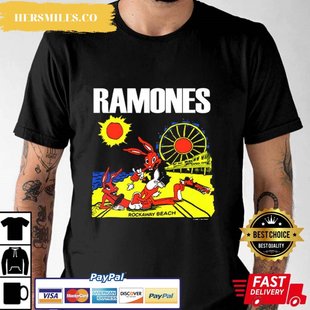 Vintage 1988 RAMONES Rockaway Beach Best T-Shirt