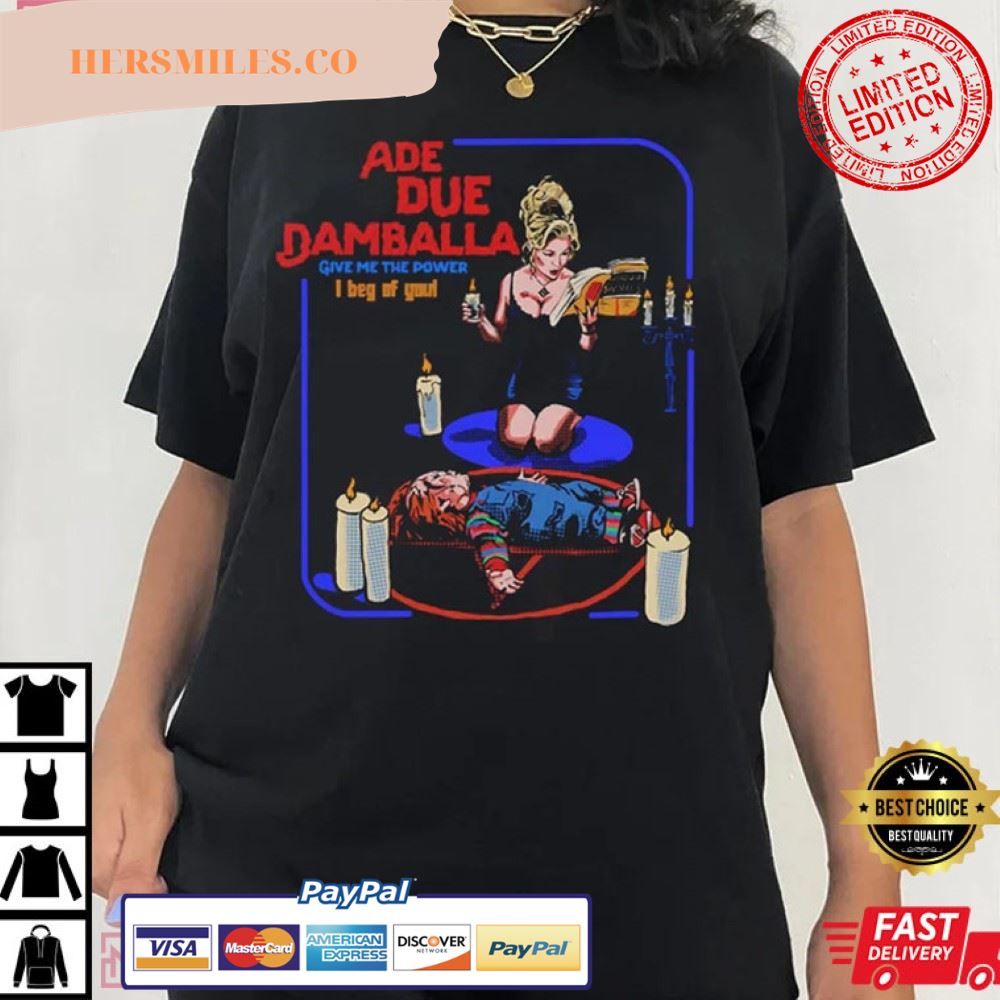Vintage Bride Of Chucky Give Me The Power Halloween Gift T-Shirt