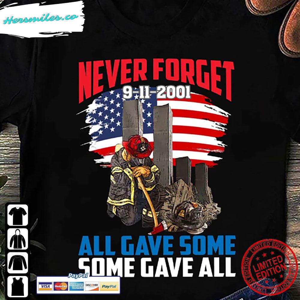 We Shall Never Forget 911 Shirt American Flag Patriotic Patriot Day