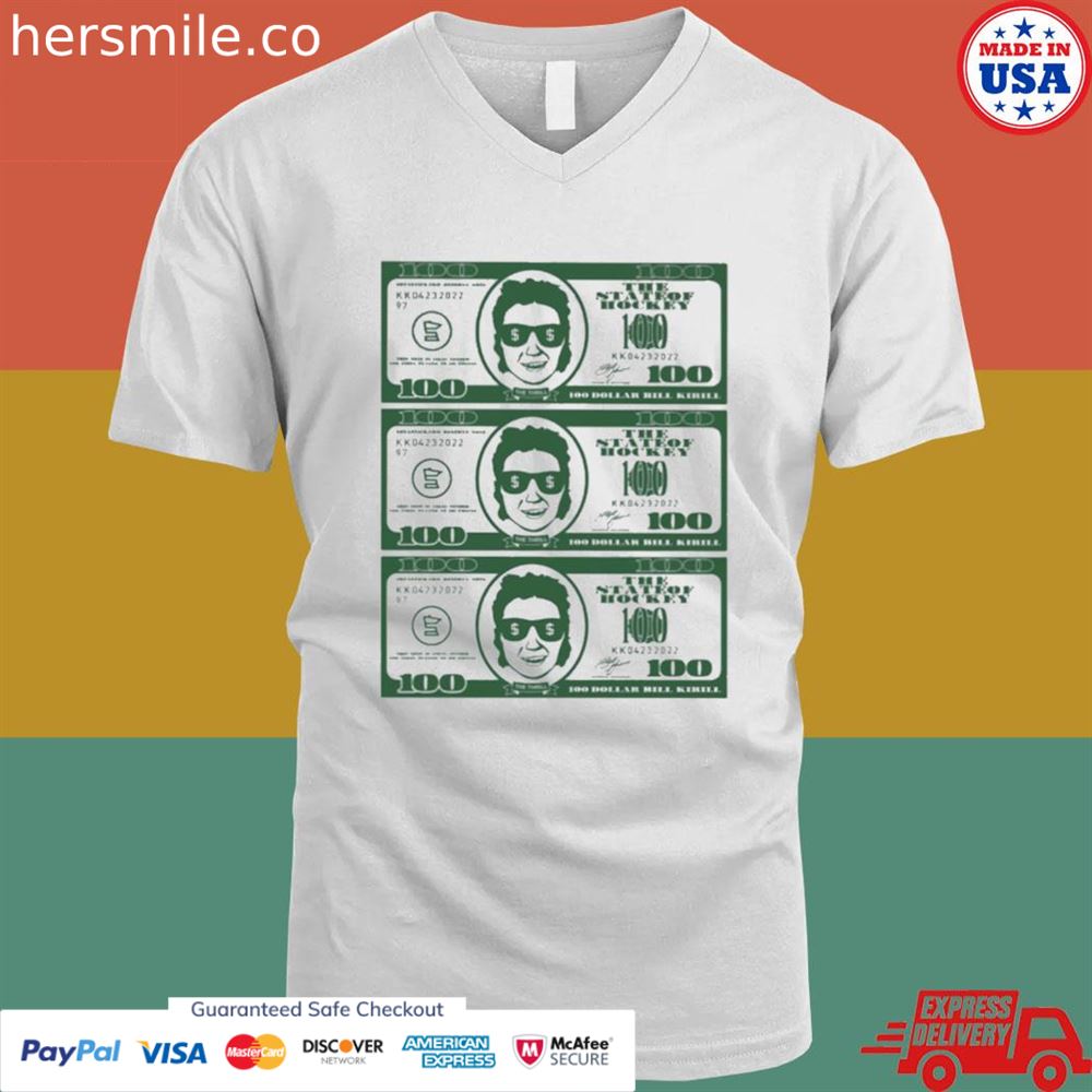 100 dollar the state of hockey shirt 100 dollar the state of hockey shirt