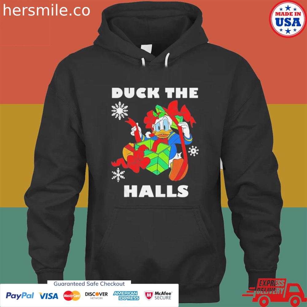Duck the halls Christmas portrait shirt