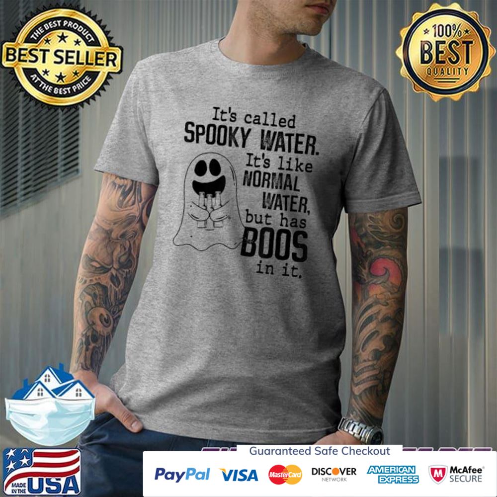 It's called spooky water it's like normal water but has boos t-shirt It's called spooky water it's like normal water but has boos t-shirt