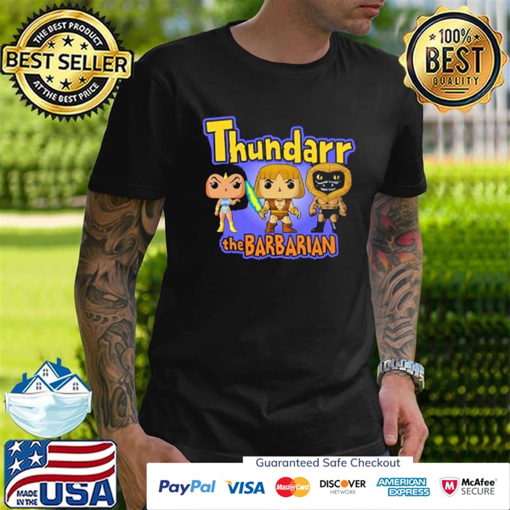 Lego style funko pop style thundarr the barbarian ookla the mok ariel t-shirt