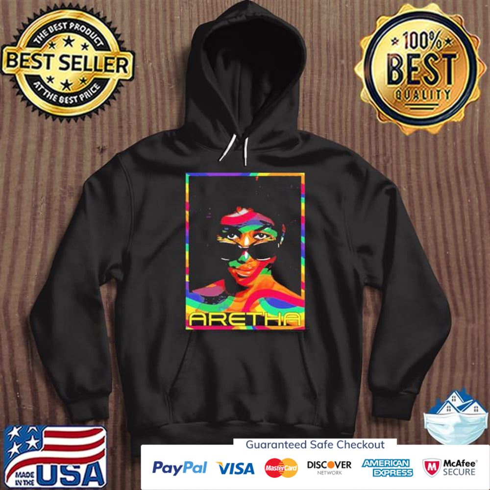 The legend aretha franklin portrait t-shirt