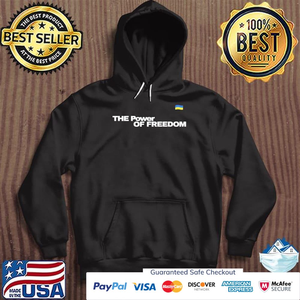 The power of freedom Ukraine flag t-shirt