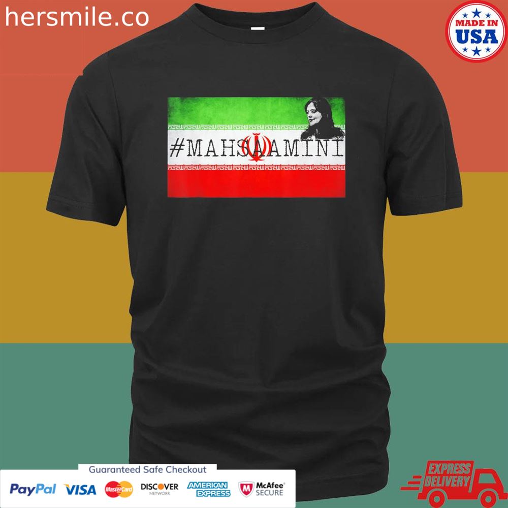 Womens Mahsa Amini flag Iran shirt