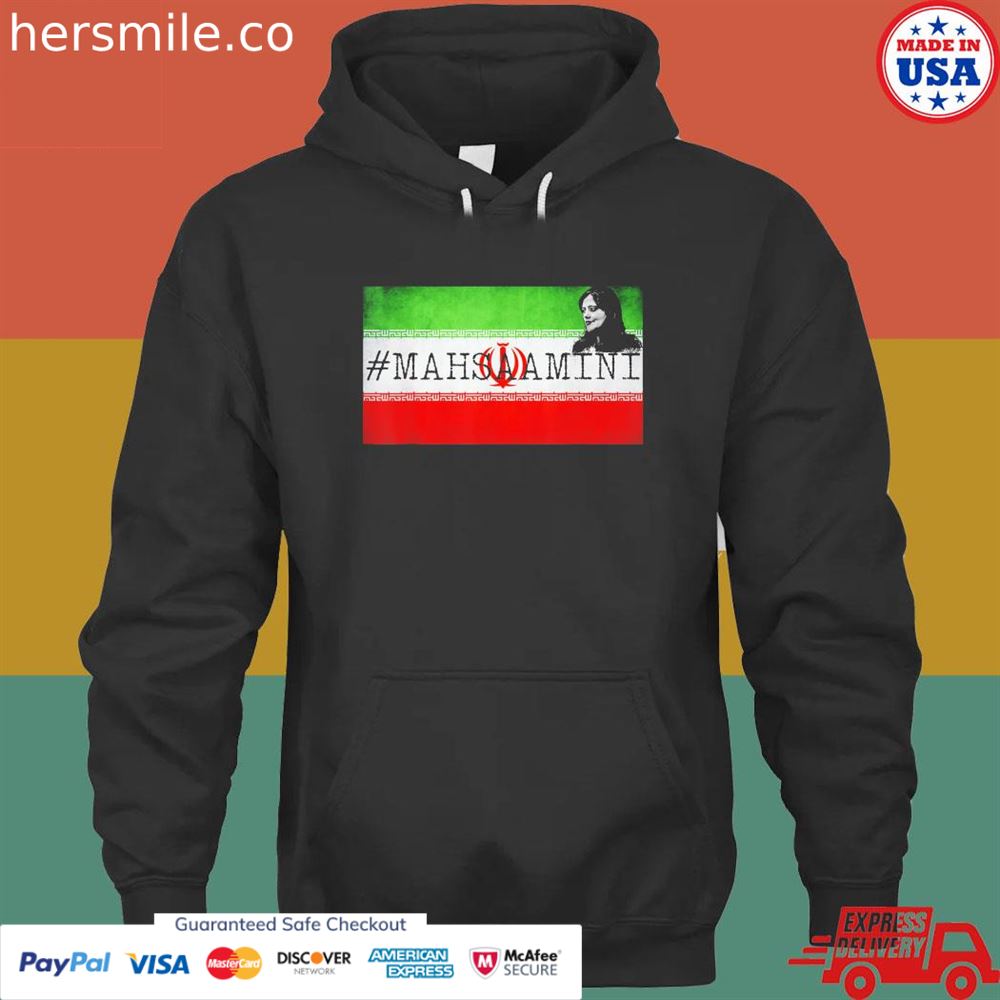 Womens Mahsa Amini flag Iran shirt