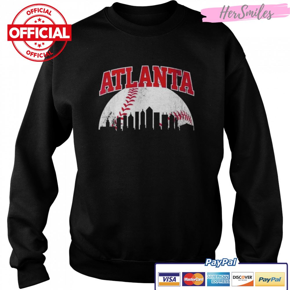 Atlanta Baseball Skyline City Gameday Retro Vintage USA Vintage 2022 Shirt Atlanta Baseball Skyline City Gameday Retro Vintage USA Vintage 2022 Shirt