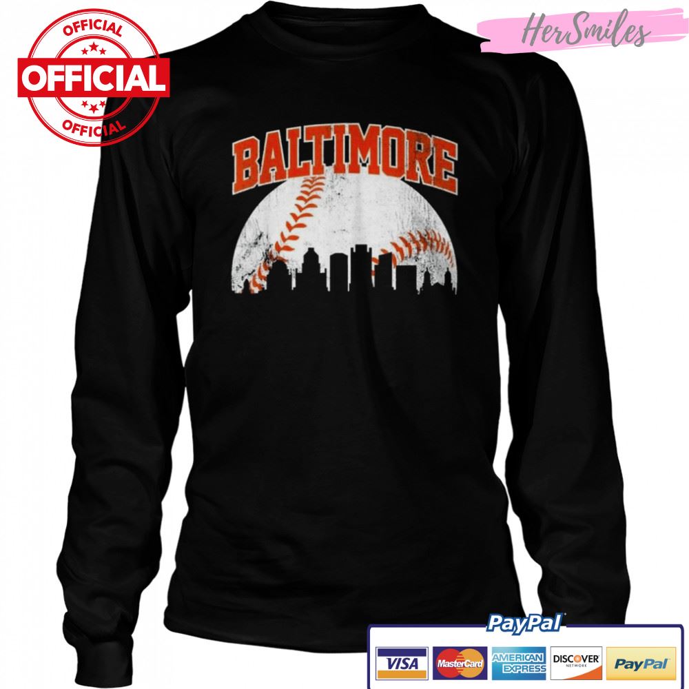 Baltimore Baseball Skyline City Gameday Retro Vintage USA Vintage 2022 Shirt Baltimore Baseball Skyline City Gameday Retro Vintage USA Vintage 2022 Shirt
