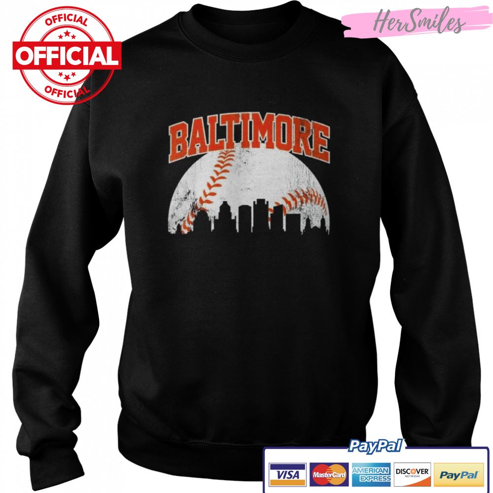 Baltimore Baseball Skyline City Gameday Retro Vintage USA Vintage 2022 Shirt Baltimore Baseball Skyline City Gameday Retro Vintage USA Vintage 2022 Shirt