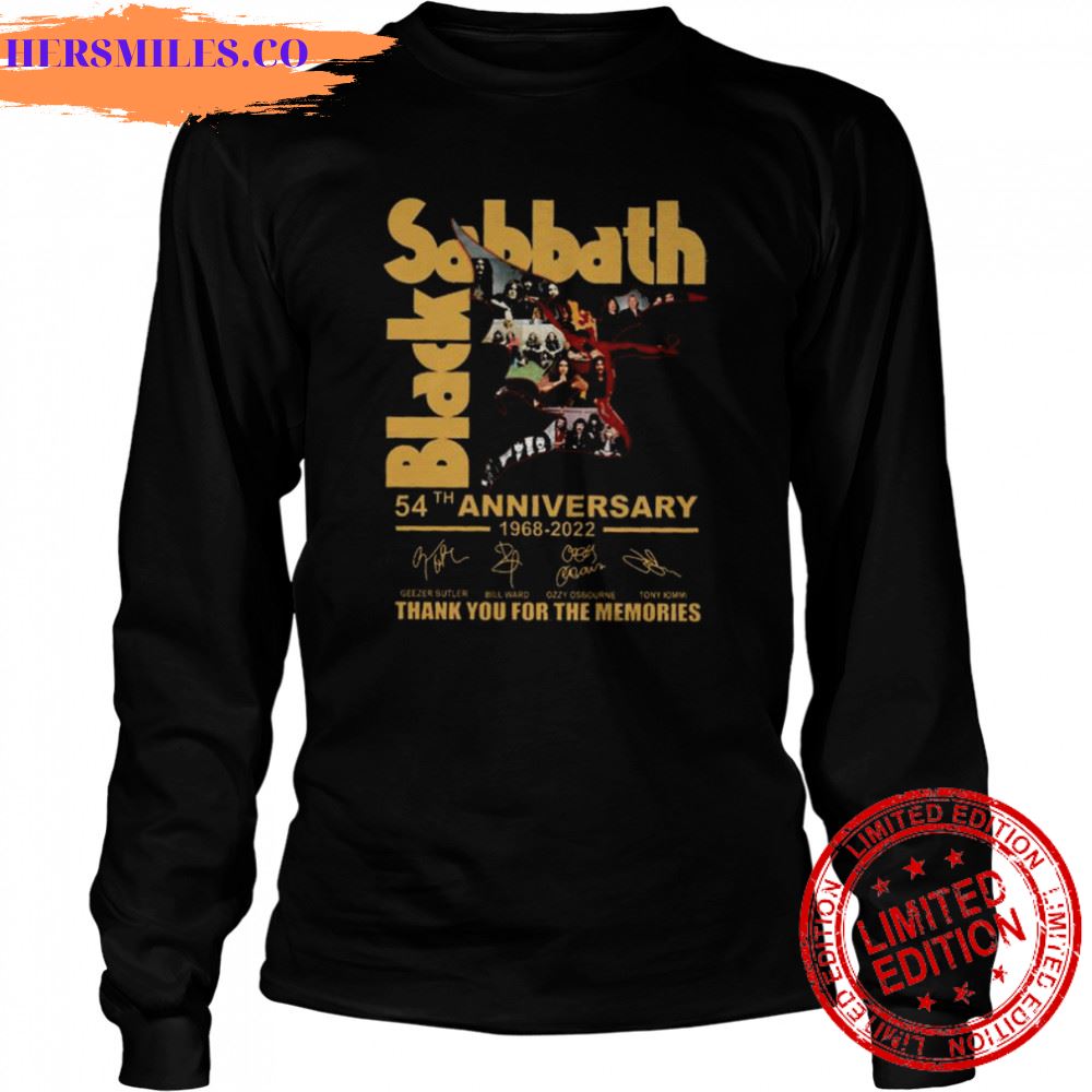 black sabbath 54th anniversary 1968 2022 thank you for the memories signatures shirt black sabbath 54th anniversary 1968 2022 thank you for the memories signatures shirt