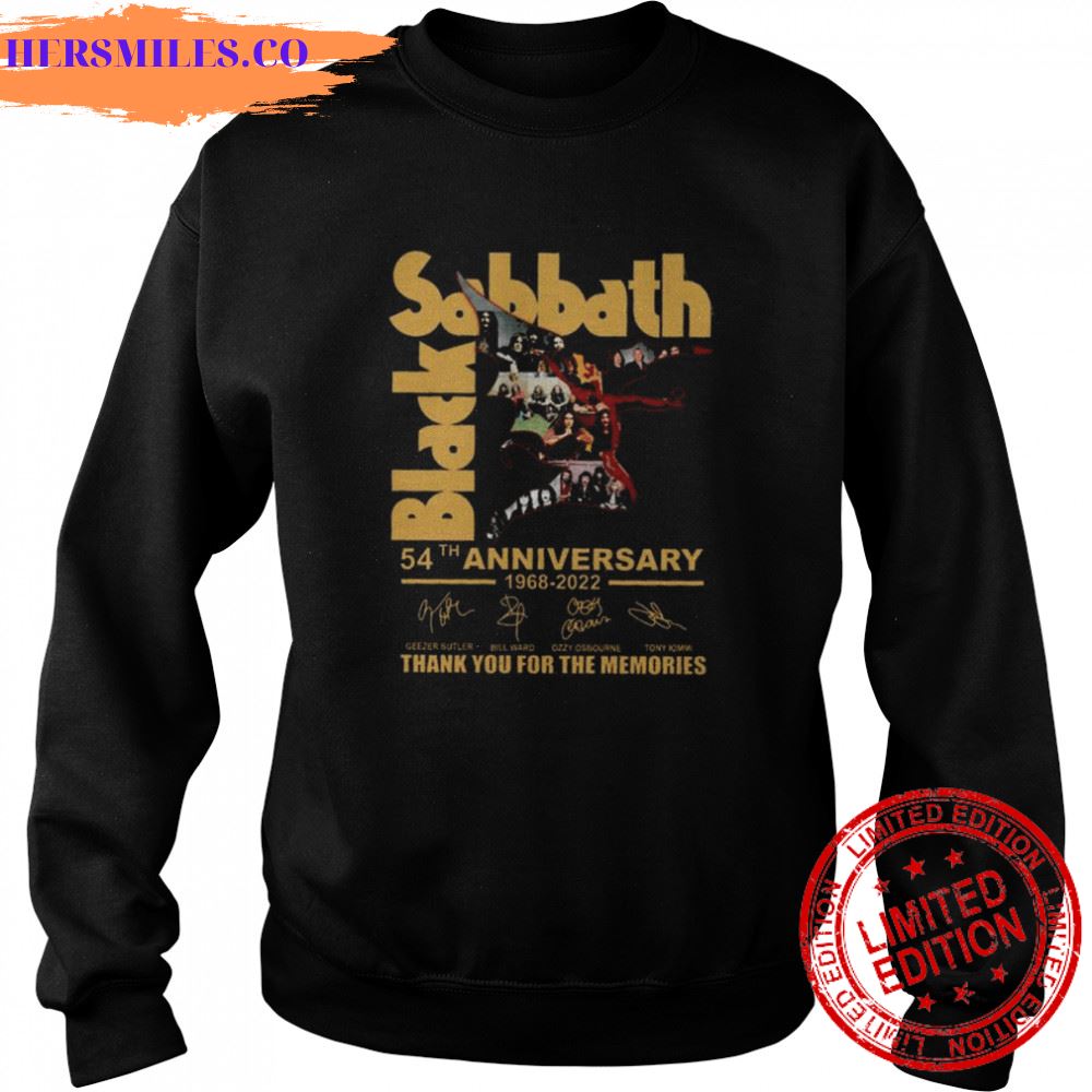 black sabbath 54th anniversary 1968 2022 thank you for the memories signatures shirt black sabbath 54th anniversary 1968 2022 thank you for the memories signatures shirt