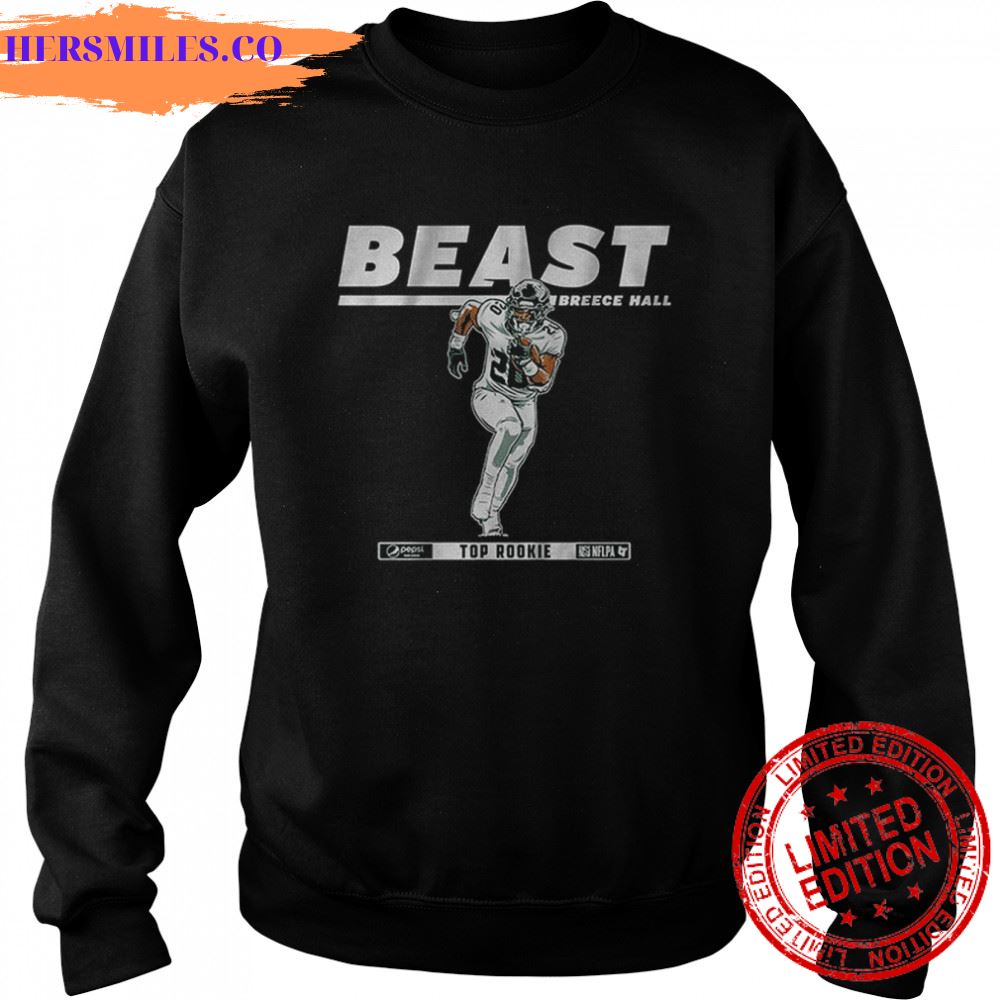 Breece Hall Beast Pepsi Top Rookie Shirt Breece Hall Beast Pepsi Top Rookie Shirt