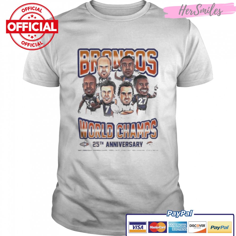 Broncos World Champs 25th Anniversary Shirt