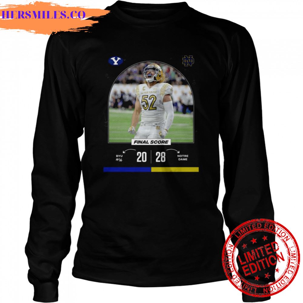 BYU Cougars vs Notre Dame Final Score 2022 shirt BYU Cougars vs Notre Dame Final Score 2022 shirt