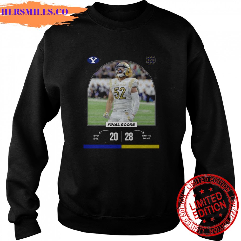 BYU Cougars vs Notre Dame Final Score 2022 shirt BYU Cougars vs Notre Dame Final Score 2022 shirt