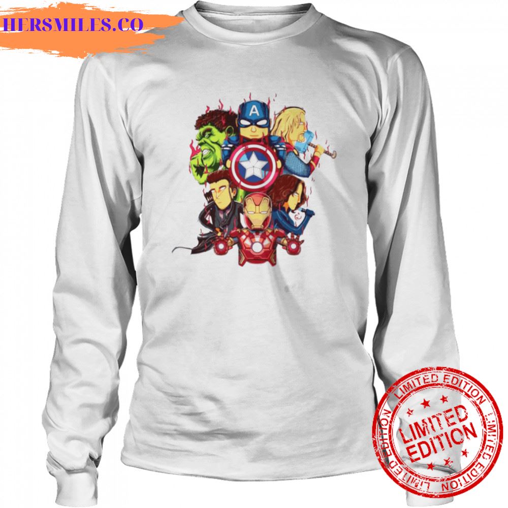 Chibi Design For Kid Avenger United Marvel Squad shirt Chibi Design For Kid Avenger United Marvel Squad shirt