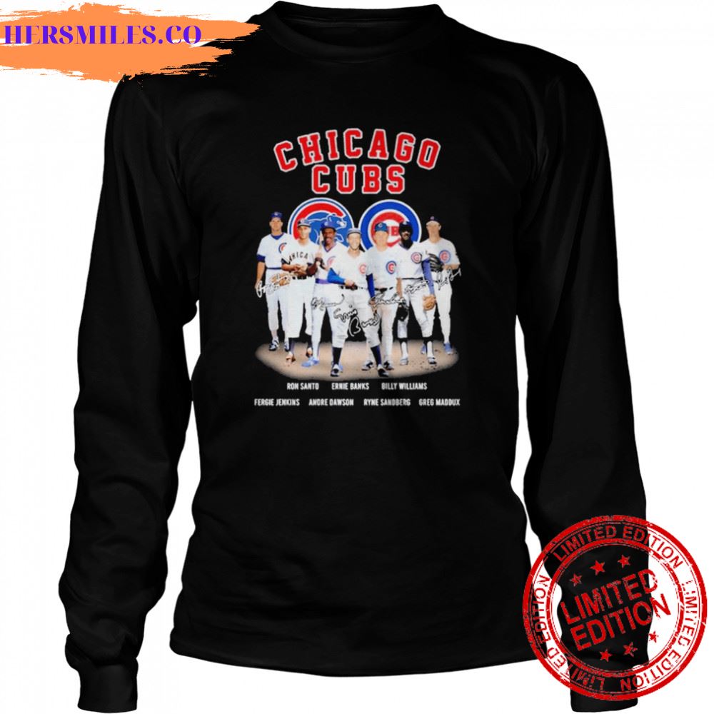 Chicago Cubs Team football signatures shirt Chicago Cubs Team football signatures shirt