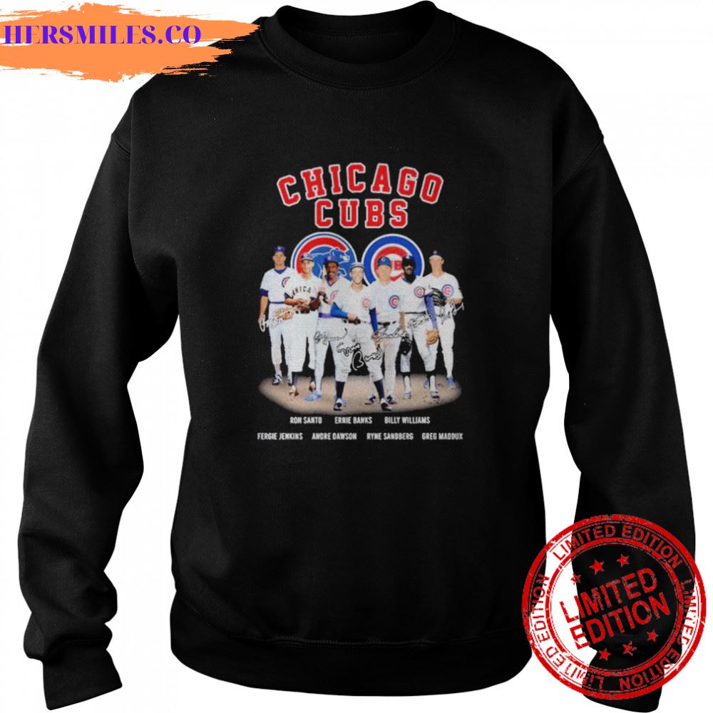 Chicago Cubs Team football signatures shirt Chicago Cubs Team football signatures shirt