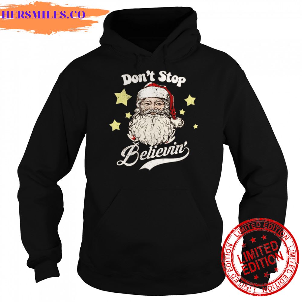 Christmas Santa Don’t Stop Believin Vintage shirt Christmas Santa Don’t Stop Believin Vintage shirt