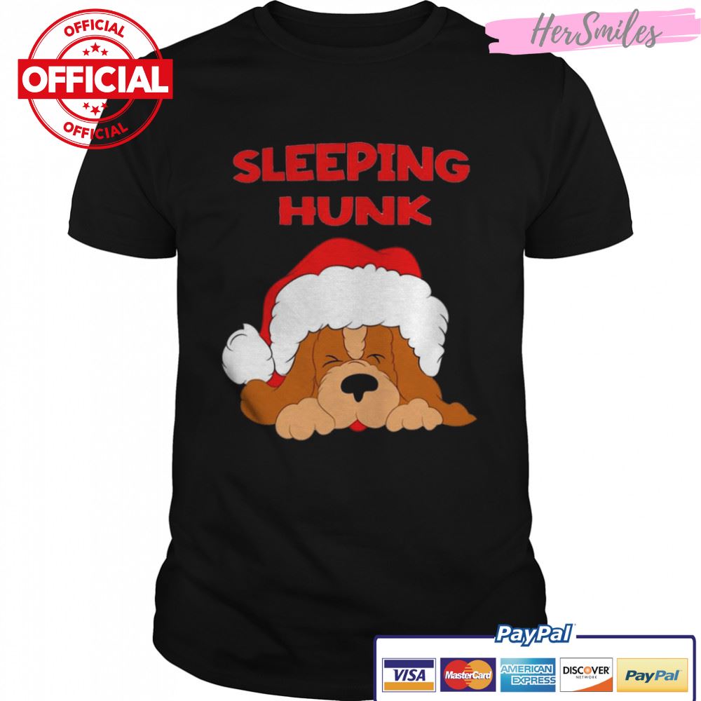 Cute Dug Sleeping Hunk Christmas shirt