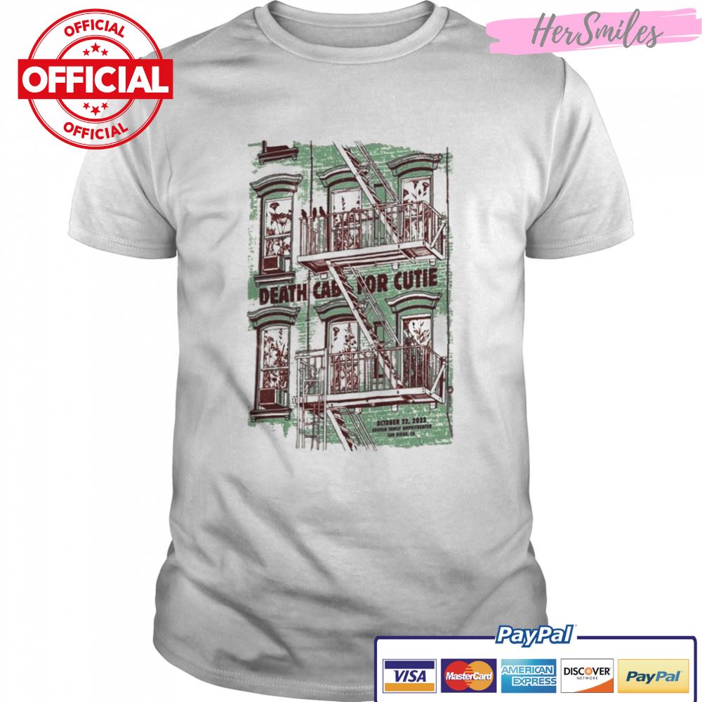 Death Cab For Cutie Epstein Family Amphitheater La Jolla, Ca Oct 22 2022 Poster Shirt