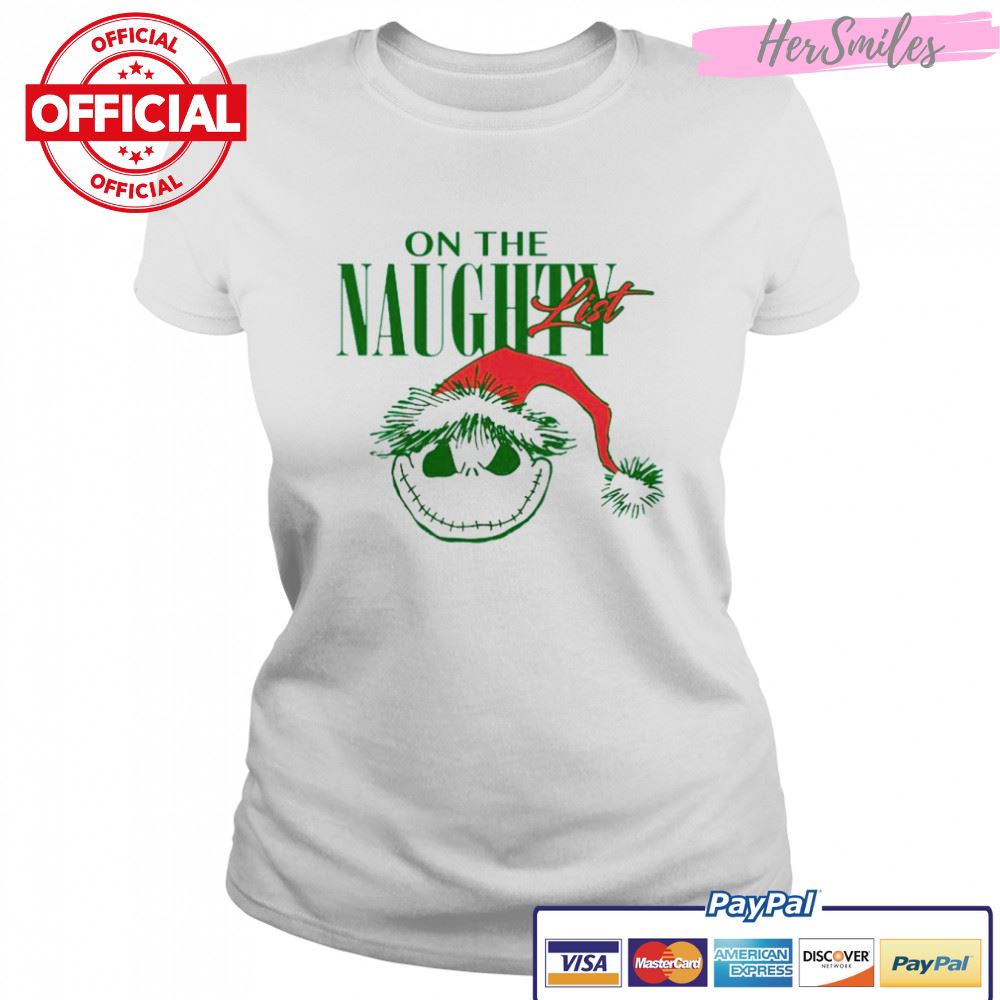 Disney Jack Skellington The Naughty List Holiday Christmas T-Shirt