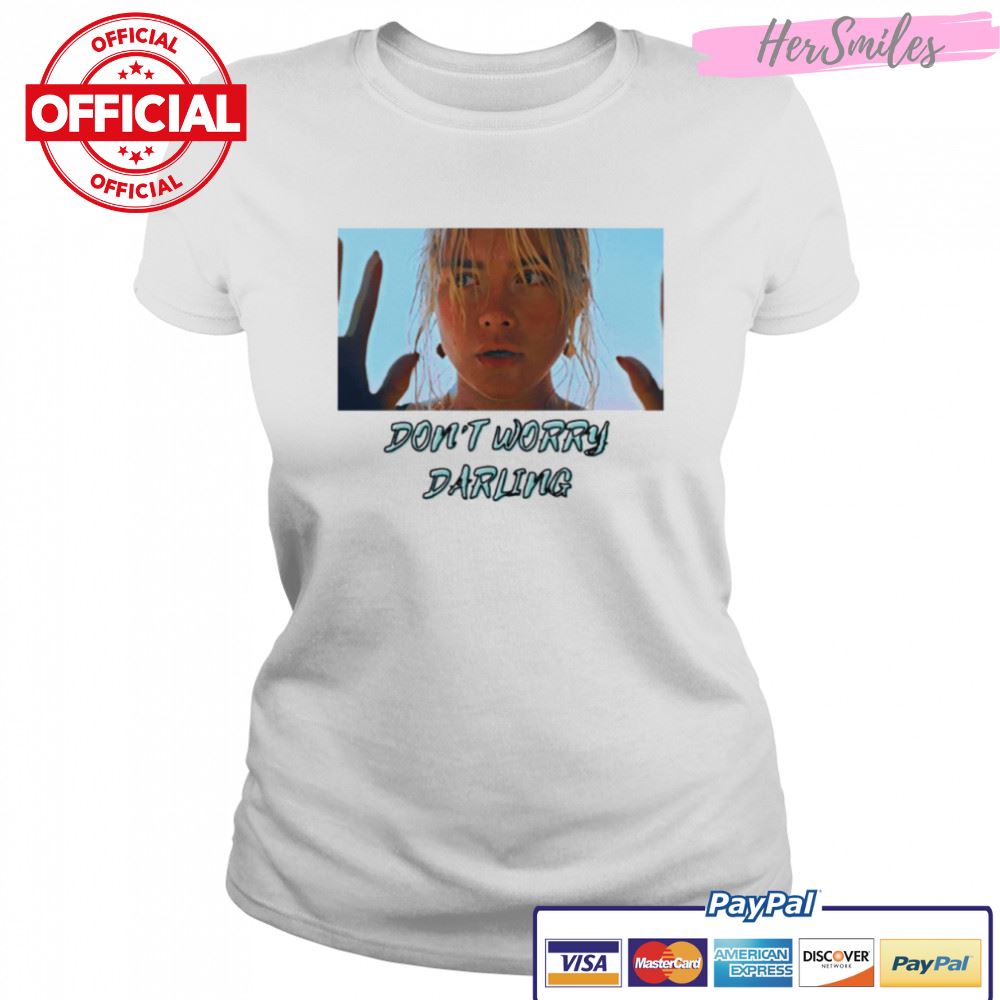 Don’t Worry Darling Florence Pugh Confused shirt